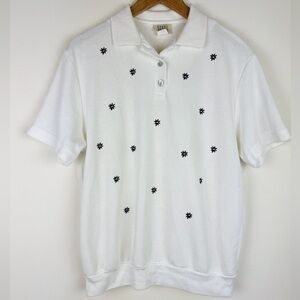 Teddi Vintage 90's Floral Polo Top